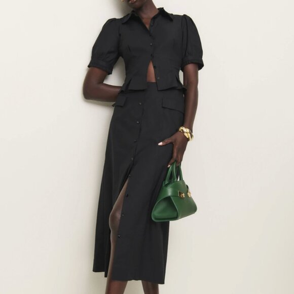Reformation Marcie Two Piece Black - Size 6